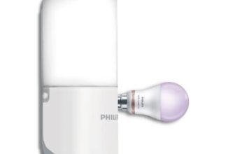 Philips 10-Watt Smart Wi-Fi Wall Light Wiz Nova Decorative Wall Light For Bedroom, Living Room, Compatible With Amazon Alexa & Google Assistant, Pack Of 1, B22 Base, Led