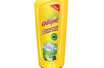Dabur Odopic Dishwash Creme Charcoal – 750Ml (Liquid Gel)|Kitchen Utensil Cleaner|With Fresh Fragrance|Powerful Grease Cleaner|Removes Toughest Stains|50% Less Scrubbing|Leaves No Residue