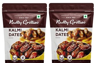 Nutty Gritties Premium Kalmi Dates – 700G | Juicy & Delicious Khajoor, Khajur | No Artificial Colours | Naturally Sweet | Instant Energy | Resealable Pouch, (Pack Of 2, 350G Each), Fresh