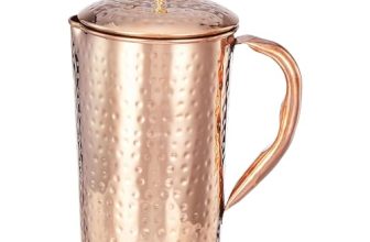 Amazon Brand – Solimo Hammered Copper Jug, 1350 Ml