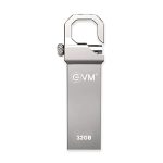 Evm Enstore 32Gb Metal Usb 2.0 Flash Drive – High Read Speeds Up To 15Mb/S & Write Speeds Up To 8Mb/S – Durable Metal Casing – Ideal For Data Transfer & Storage – (Evmpd/32Gb)