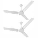 Havells 1200Mm Mozel Energy Saving Ceiling Fan (Elegant White, Pack Of 2)