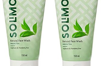 Amazon Brand – Solimo Green Tea Face Wash, 150Ml (Pack Of 2)
