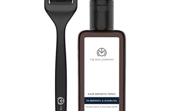 The Man Company Hair Accelerator Duo | Derma Roller + Hair Growth Tonic | Activates Scalp & Follicles | Increases Absorption | Accelerates Hair Growth | Stronger, Thicker & Fuller Hair