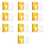 Wipro Garnet 6W Square Led Wave Infinity Panel |Neutral White Light (4000K)|Rimless Panel With Ultra-Slim Design|Recessed Down Light For False Ceiling |Pop Ceiling Light|Cutout – 100X100Mm |Pack Of 10