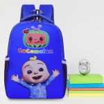 Plexy Cocomelon Durable Waterproof Schoolbag For Nursery (Lkg/Ukg/1St Std) Waterproof School Bag(Dark Blue, 25 L)