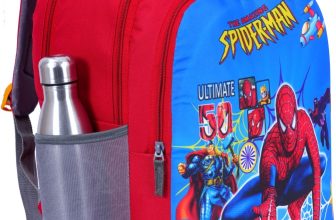 Elon Spiderman Backpack 16X13 Inch For 1St Std To 5Th Std Lightweight Waterproof School Bag(Red, 35 L)