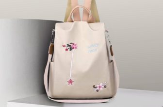 Flixzone Fashion 12L New Flower Embroidered Artistic National Style Oxford Capacity Bag 12 L Backpack(Beige)