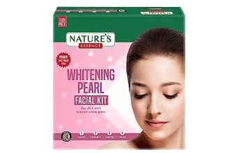 Natures Essence Whitening Pearl Facial Kit With Free Facewash, 60G + 50Ml