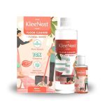 Kleenest Floral Wave Floor Cleaner |1.5 Litre Made By 90Ml Concentrate Starter Kit |10X Clean, 99.9% Germ Removal| Plant Based, Non-Toxic, Kids & Pet Friendly|Fragrant Cleaner For All Floors