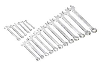Amazon Basics Combination Wrench Set, 18 Pieces