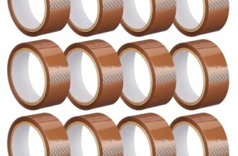 Trendikraft 1 Inch X 65 Meter Pack Of 12 Brown Bopp Packing Cello Tape Self Adhesive Heavy Duty Tape Roll Ideal For Packaging Box