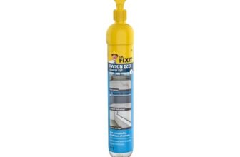 Dr. Fixit Kwik N Ezee Wall Gap & Crack Filler, 150Gm (White), Diy Waterproofing For Home Repairs, Kitchen Sink & Wall Cracks, Bathroom Tile Gaps Sealant, Metal, Wood, Pvc, Best For Wet & Damp Areas