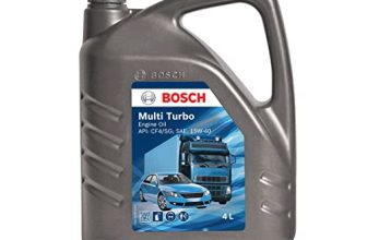 Bosch F002H20968 Multiturbo Cf4/Sg 15W 40 Pc Engine Oil (4 L, Compatible With Car)