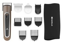 Havells Gs6451 – Fast Charge 4-In-1 Grooming Kit For Beard & Hair Trimming With Multiple Attachments; Cord & Cordless Adjustable; Titanium Blades; 90 Mins Run Time (Brown)