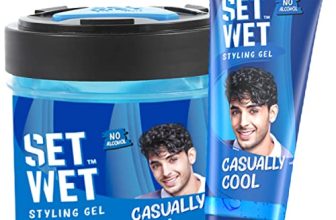 Set Wet Styling Combo For Men, Casually Cool Hair Gel For Men, 250G + 100G