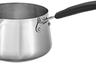 Amazon Brand – Solimo Stainless Steel T Pan, Induction Base, 1.5 Litre