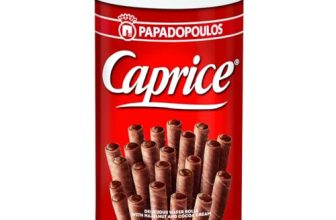 Caprice Classic Delicious Wafer Roll Sticks With Hazelnut And Cocoa Cream, Smooth Crunchy Snacks, Biscuits, Crackers, Sweet Treats For Kids And Adults, 115Gms (Pack Of 1)