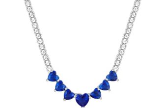Giva 925 Silver Blue Heart Necklace| Pendant To Gift Women & Girls | With Certificate Of Authenticity And 925 Stamp | 6 Months Warranty*
