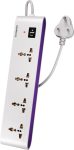 Crompton Powerbox Alpha S 4 Socket Extension Boards(Black, White, 2 M)