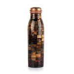 Cello Cop-Pura Good Earth Copper Water Bottle, 1000Ml, Set Of 1, Blocks