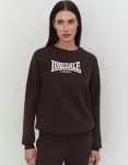 Calm Down Printed Round Neck Casual Women Brown Sweater