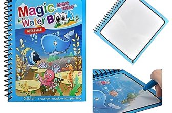 Graphene Magic Water Coloring Book, Educational Fun & Bonding Time For Kids, Reusable, Mess-Free Art With Quick Dry Technology, Promote Fine Motor & Drawing Skills, Ideal Travel Toy