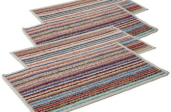 Amazon Brand – Solimo Tufted Valencia Doormat For Room | Office | Entrance – Set Of 4 (38 X 58 Cm)