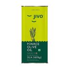 Jivo Pomace Cooking Olive Oil 5 Litre Tin | Recommendable For Roasting, Frying, Baking All Type Of Cuisines| Healthy Cooking Oil For Daily Use (Pack Of 1)
