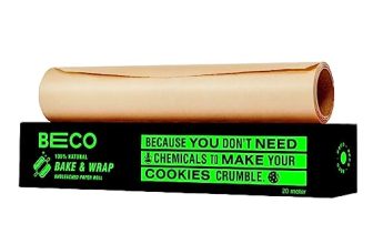 Beco Eco-Friendly Baking & Wrapping Paper, 20 Meter Roll, Pack Of 1, 100% Bamboo Pulp & Chemical Free Parchment Paper