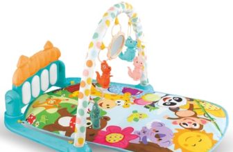 Bumtum Baby Play Mat | Baby Piano Play Mat Gym & Fitness Rack With Hanging Rattles Keyboard Set With Music Mode & Additional Rattle Ball(Pack Of 1, Multicolour)