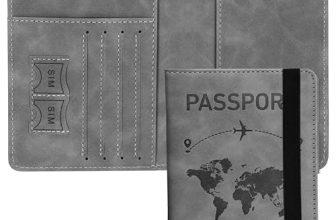 Dahsha Grey Rfid Blocking Pu Leather Travel Passport Holder Cover Travel Wallet Organiser Passport Case Travel Document Organiser For Men & Women(14.8 X 11Cm)
