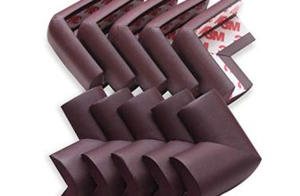 Amazara Baby Proofing Corner Guards I Pre-Taped Corner Protectors I Child Safety Edge Guards I 10 Pieces Brown