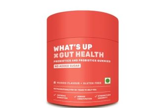 What’S Up Gut Health Supplements Gummies | Prebiotic & Probiotic Gummies For Digestion, Constipation & Immunity | Bloating, Acidity & Gas Relief | Clinically Proven Strain | 15 Days Pack (Pack Of 1)