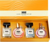Engage Luxury Unisex Perfume Gift Set, Pack Of 4 (25Mlx4), Travel Sized, Assorted Pack Eau De Parfum – 100 Ml(For Men & Women)