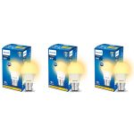 Philips 9-Watts B22 Led Warm White Led Bulb, Pack Of 3, (Ace Saver)