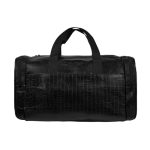 F Gear Cooper 41L Black Faux Leather Cabin Travel Duffel Bag
