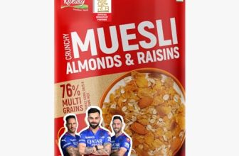 Kwality Muesli Almond, Raisins & Honey 1Kg Jar | 76% Multi Grains | No Maida | Natural Source Of Vitamin & Iron | High In Protein & Fiber | Low Fat & Cholesterol Free | Healthy Food & Breakfast Cereal
