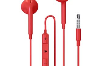 Zebronics Zeb-Buds 30 3.5Mm Stereo Wired In Ear Earphones With Mic For Calling, Volume Control, Multifunction Button, 14Mm Drivers, Stylish Eartip,1.2 Meter Durable Cable And Lightweight Design(Red)