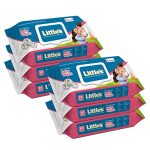 Little’S Soft Cleansing Baby Wipes Lid, 80 Wipes (Pack Of 6)