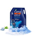 Fiama Men Body Wash Shower Gel Refreshing Pulse, 1.5L Body Wash Refill Value Pouch For Men With Skin Conditioners & Sea Minerals For Soft & Refreshed Skin, Mens Moisturising Bodywash