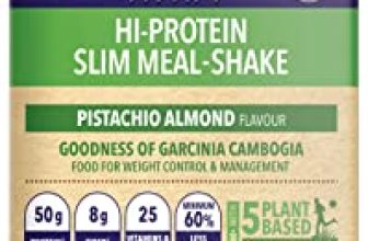 Saffola Fittify Hi-Protein Weight Loss Shake | Meal Replacement Shake For Men And Women | Slim Shake With 5 Superfoods | Pistachio Almond | Goodness Of Garcinia Cambogia | Triple Action Protein | No Added Sugar | 525 Gm | 15 Servings