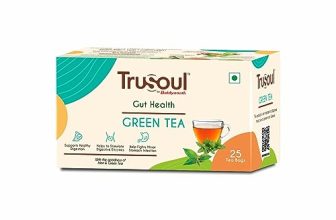Trusoul By Baidyanath Green Tea For Natural Herbal Gut Health, Blended With Mint,Enriched With Antioxidants, Promotes Healthy Digestive System, Nourishing Herbal Kadha (25 Bags)