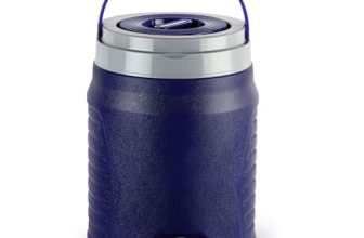 Cello Igloo Pastic Insulated Water Jug | Inner Stainless Steel Jug | Wide Mouth & Leak Proof Jug | Easy To Carry | Ideal For Travel, Picnic, Homes, Offices, Shops, & Clinics | 12 Litres, Blue