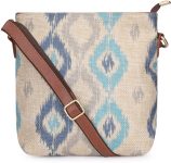 The Clownfish White Sling Bag Aahna Polyester Crossbody Sling Bag For Women Ladies College Girls
