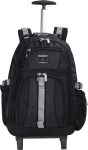 The Clownfish Tramp 33 Litre Polyester 2- Wheel Laptop Trolley Backpack (Black- Size 48 Cm) 33 L Trolley Laptop Backpack(Black)