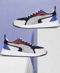 Puma Puma Men Navy Blue And White Colourblocked Sneakers Sneakers For Men(Dark Blue)