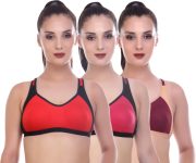 M7 By Metronaut Women Sports Non Padded Bra(Multicolor)