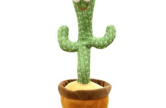 Graphene Fun And Educational Dancing Cactus Plush Toy With Usb Charging Cable, Interactive Toy That Dances, Sings, And Repeats, Rechargeable Battery And Multicolor Lights