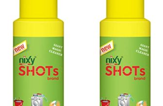 Nixy Shots Spray- Laundry Detergent, Floor Cleaner And Utensils Cleaner (Multi Task Cleaner) – Citrus Lemon Fresh – Queen Size